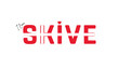 © Malik_Atelier - I love Skive, Typographic design of I love Skive on a white background, Flag typography of Skive with heart, Vector design of Skive City of Denmark, I love Denmark, Flag of Denmark