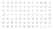 © IMRONI - A comprehensive collection of thin line vector icons for web and mobile user interface design, featuring common symbols and actions.