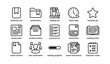 © Cali6ro - Collection of bookmark and reading icons for content organization