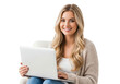 © sujon1638 - Professional woman holding a digital tablet with a focused expression isolated on transparent background 'png,PNG,Png