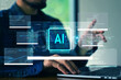 © Suriyo - Software Developer Working with Artificial Intelligence Coding Interface for AI Programming and Data Analysis