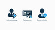 © MdRuhul - Digital icons for confirmation message, thank you screen, and success notification, symbolizing digital verification and achievement.