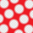 © Iulia - Trendy blurred defocused polka dot grid red texture background. Square vector filter, blur mask for banner, flyer, presentation. Vector EPS10