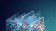 © Vinicius - Abstract Glassmorphism Data Layers for Financial Technology and Business Strategy