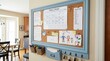 © Fridocha - Organized Home Office Bulletin Board.