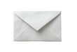 © Agung - A close-up studio shot of a white envelope, sealed, centered on a black background
