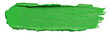 © ardi - A vibrant, textured stroke of bright green paint on a stark black background