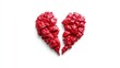 © GlimmerPixel - A broken heart made of rough red stones, symbolizing heartbreak and emotional pain