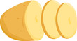 © Valent Alsy - Sliced Raw Potato Illustration