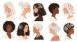 © imagemir - Diverse Collection of Women Showcasing Various Hairstyles and Natural Beauty, Celebrating Individuality and Style