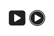 © Yusuf - Play icon set for video player UI and digital multimedia applications