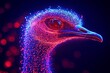 © sheikh - Neon ostrich luminous aura high resolution picture