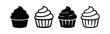 © liubomir118809 - Cupcake with Swirl Frosting Icon Set