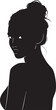 © ShamimReza - Back View Figure Looking Over Shoulder Sharp Jawline Silhouettes