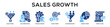 © Littlestar23 - Glyphcolor - Sales Growth web banner icon vector illustration concept