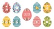 © Tawan - Colourful Vector Clip Art Spring Egg Collection