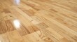 © vxnaghiyev - Detailed hardwood basketball court floor close up showcasing natural maple wood grain