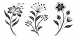 © zubaida - Flower icon set, black Flower isolated on white, vector illustration .icon