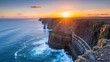 © MarufDesigner - Sunset over towering cliffs