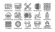 © Cali6ro - Air conditioning and hvac system maintenance icons