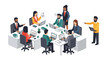 © Jersey - Diverse Team Working Together in Office.