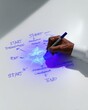 © Breezze - Close up of a Hand Drawing a Flowchart on a Whiteboard for Software Development and Project Management Planning with Cobalt Blue Marker and Copy Space
