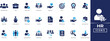 © SokretiRani - HR solid icon set. Contains recruitment, diversity, employee, feedback, management, teamwork, performance, employee, and organizational development elements and more. Perfect vector icons collection.