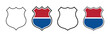 © Ayat 03 - US Route signs vector illustration, Interstate highway shield icons, United States road navigation markers