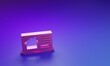 © vector_v - Pink Online real estate house on laptop icon isolated on purple-blue background. Home loan concept, rent, buy, buying a property. Minimalism concept. 3D render illustration