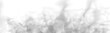 © ikril - Mist flows across cloud, fog shapes in vapor air. Grey smoke curls slowly with smoky texture, rising steam. Storm, thunder and fire burning flame create realistic atmospheric phenomena. PNG vector.
