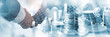 © tippapatt - Business handshake on finance prosperity. Economy and financial growth of business investment, business collaboration and successful deal