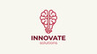 © Pengfei - This logo features a brain outline merged with a light bulb, representing innovative solutions and ideas, ideal for startups and creative agencies focused on problem-solving.