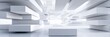 © Anat art - Scalable Enterprise Architecture Concept With Layered Rectangular Forms and High-Key Lighting Showing a Modern Design Space