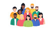© Monica - Diverse Group of Flat Design Avatars: Multicultural Community, Team, and User Representation