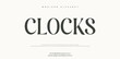 © Money - Modern alphabet clocks typography design