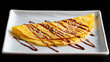 © Igor - Sliced Mango on White Plate with Syrup Drizzle