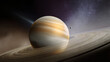 © Igor - Gas Giant with Rings in Cosmic Night Sky