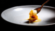 © Igor - Delicate Dessert on a White Plate with Spoon