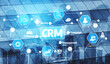 © InfiniteFlow - A modern depiction of CRM technology featuring a digital user interface against a building reflection, ideal for marketing and management themes in business. Tessel
