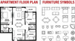 © MdAnarulIslam - Professional 2D three-bedroom apartment floor plan with master suite and integrated furniture symbols library for architectural drafting