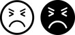 © MOHAMMAD RABBI - Frustrated emoticons with angry expressions