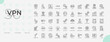 © Madani Pro - VPN Line Editable Icons set