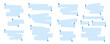 © MariaNechaeva - blue text highlight bars with pointer dots set isolated on light background vector annotation elements for emphasizing words in social media posts presentations blog graphics templates