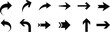 © MDFAYZUR - Collection of black arrow icons pointing in various directions