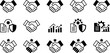 © VectoLover - Business partnership and growth icons