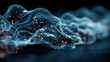 © ArdalZaafaran - Particle flow and molecular smoke abstract illustration, microscopic liquid textures, laboratory experiments, molecular biology research, biotechnology workflow, scientific concept.