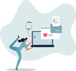 © Oleg - Electronic health records and patient medical data folder.Healthcare digitization as checkup, examination and treatment history.person's life situation and his activities.