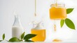 © Noradzen - Honey and Milk Splash: Natural Sweetness and Freshness