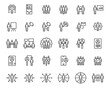 © ronnarid - People business icon line logo vector set , person, team, group, meeting, employee, human resources