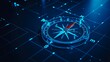 © sunny - Digital compass navigation system technology direction and strategy concept